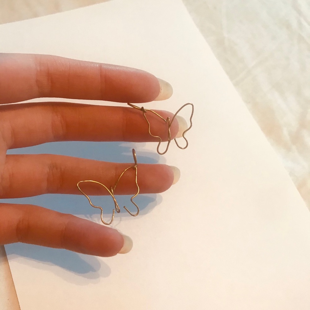 Handmade butterfly earrings
